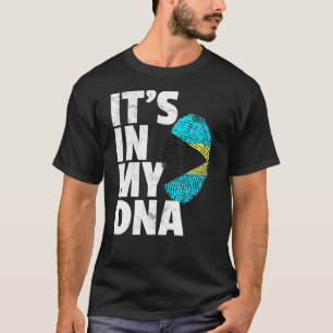 T-shirt C'Est Dans Mon Dna Bahamas Drapeau Pride National 