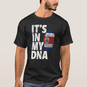 T-shirt C'est dans mon Dna Costa Rica Pays Drapeau Souveni