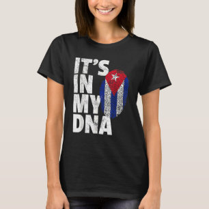 T-shirt C'est dans mon Dna Cuba Drapeau Cubain Pride Homme
