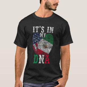 T-shirt C'Est Dans Mon Dna Empreinte D'Empreinte Mexique P