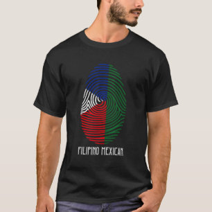 T-shirt C'Est Dans Mon Dna Fingerprint Mexipino Filipino M