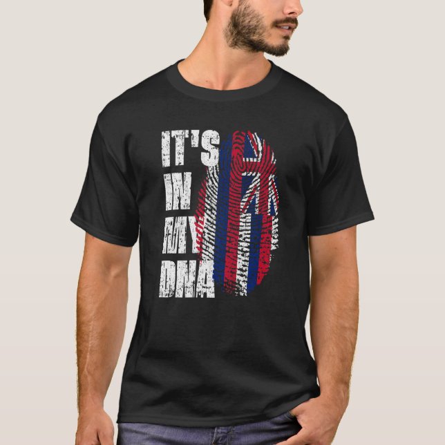 T-shirt C'est dans mon Dna Hawaii drapeau Hawaiian (Devant)