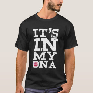 T-shirt C'Est Dans Mon Dna Liberia Drapeau Libérien Hommes