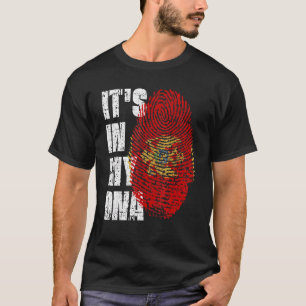 T-shirt C'Est Dans Mon Dna Monténégro Drapeau Monténégro