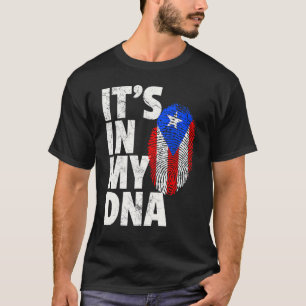 T-shirt C'est dans mon Dna Porto Rico Drapeau Rican Hommes