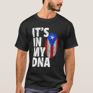 T-shirt C'est dans mon Dna Porto Rico Drapeau Rican Hommes