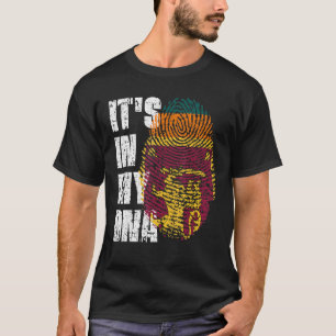T-shirt C'Est Dans Mon Dna Sri Lanka Drapeau Sri Lankais