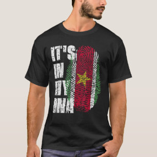 T-shirt C'Est Dans Mon Dna Suriname Drapeau Surinamais