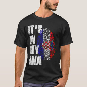 T-shirt C'EST DANS MON Drapeau ADN croate