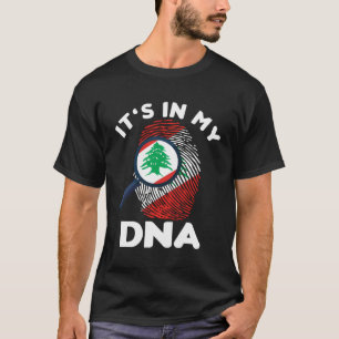 T-shirt C'Est Dans Mon Drapeau Adn Liban Fière Pride Liban