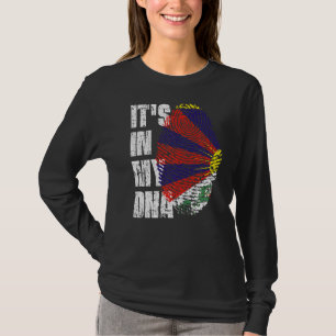 T-shirt C'est dans mon Drapeau Adn Tibet Tibétain
