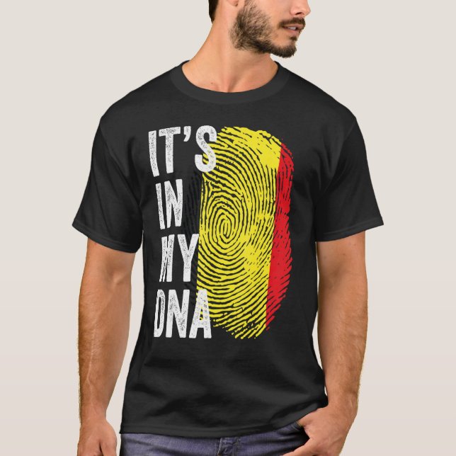 T-shirt C'est dans mon Drapeau Belge Drapeau Belgique Socc (Devant)
