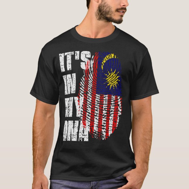 T-shirt C'Est Dans Mon Drapeau Da Malaisie Malaisien (Devant)
