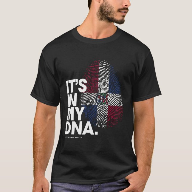 T-shirt C'Est Dans Mon Drapeau République Dominicaine Répu (Devant)