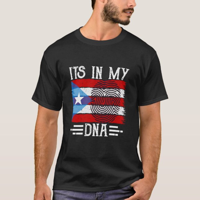 T-shirt C'est dans mon empreinte digitale du drapeau de Po (Devant)