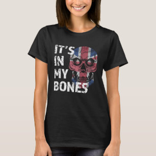 T-shirt C'est dans My Bones British Flag Union Jack Anglet