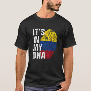 T-shirt C'est dans My DNA colombian Pride colombie Drapeau
