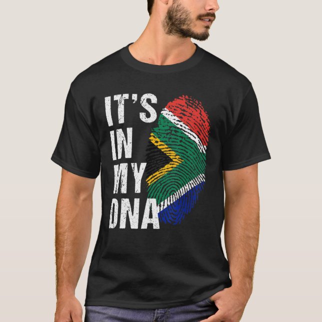 T-shirt C'est dans My DNA south african Pride Afrique du S (Devant)