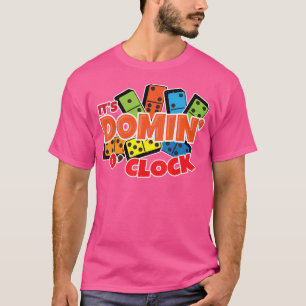 T-shirt C'Est Domin O Horloge Chemise Domino Joueur Domi