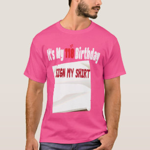 T-shirt C'est drôle C'est mon panneau d'anniversaire 118 a