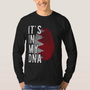 T-shirt C'est drôle dans mon ADN Drapeau de Bahreïn Emprei