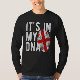 T-shirt C'est drôle dans mon ADN drapeau de Géorgie Emprei
