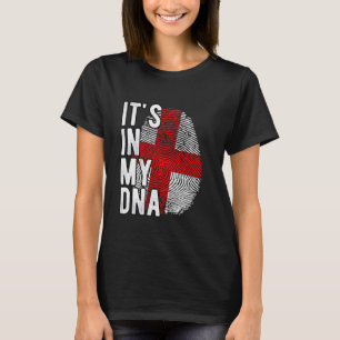 T-shirt C'est drôle dans mon ADN drapeau de Géorgie Emprei