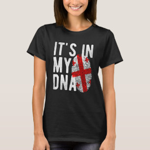 T-shirt C'est drôle dans mon ADN drapeau de Géorgie Emprei
