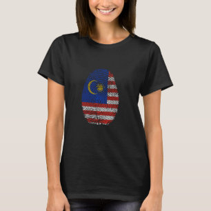 T-shirt C'est drôle dans mon ADN drapeau de Malaisie empre