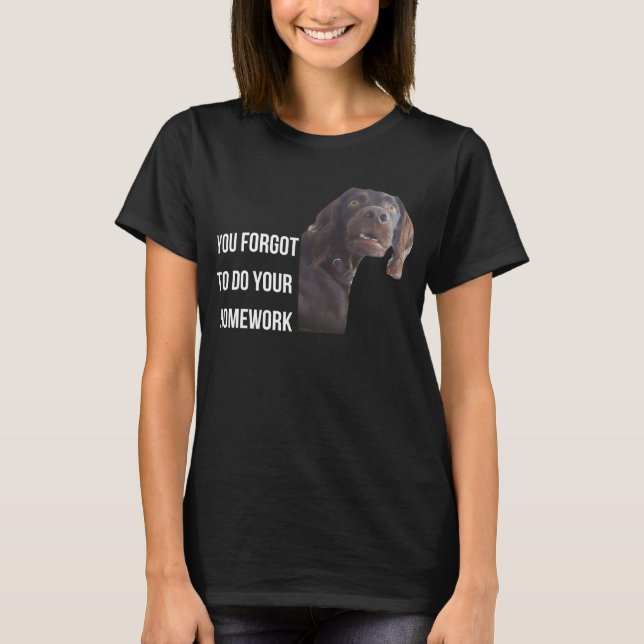 T-shirt C'Est Drôle De Setter Black Gordon Mème Vous Avez  (Devant)