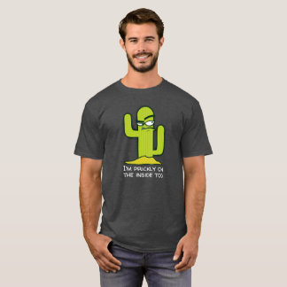 T-shirt C'est drôle, je suis malade à l'intérieur de Cactu