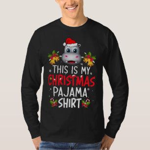 T-shirt C'Est Drôle, Mon Hippo De Pyjama De Noël