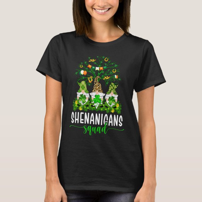 T-shirt C'Est Drôle Pour Les Shenanigans Squad St Patrick' (Devant)
