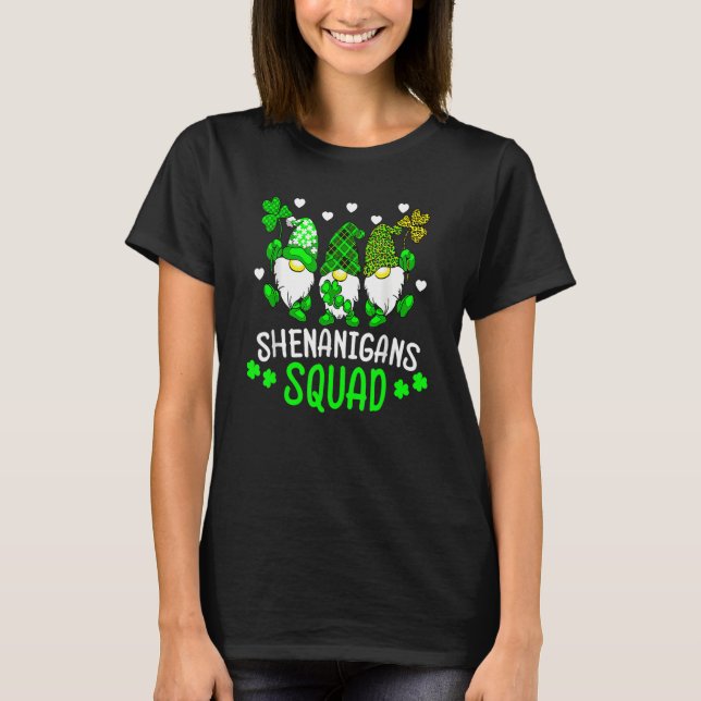 T-shirt C'Est Drôle Pour Les Shenanigans Squad St Patrick' (Devant)