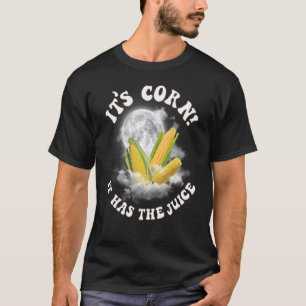 T-shirt C'est du maïs une grosse bosse avec des boutons Il
