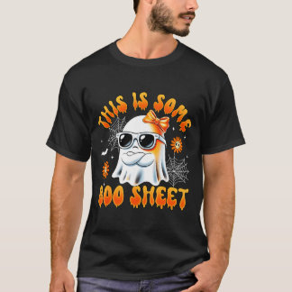 T-shirt C'est du papier boo fantôme arc halloween femmes