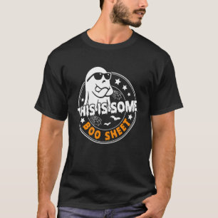 T-shirt C'est du papier fantôme boo drôle rétro Halloween