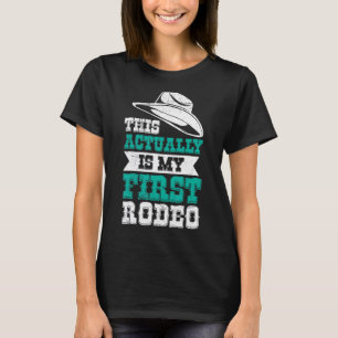 T-shirt C'Est En Fait Mon Premier Rodéo Bull Riding Pour M