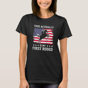 T-shirt C'Est En Fait Mon Premier Rodeo Retro Pays Occiden