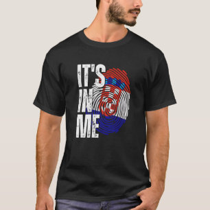 T-shirt C'est En Moi Drapeau Croatie Empreinte Digitale Pa