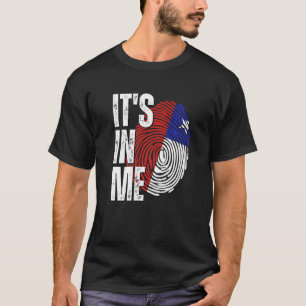 T-shirt C'est En Moi Drapeau Du Chili Empreinte Digitale P