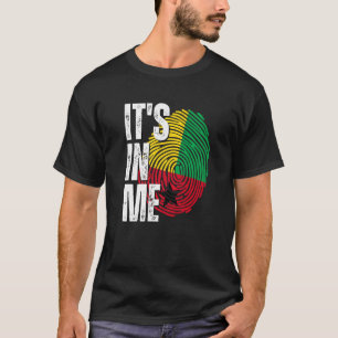 T-shirt C'est en moi Guinée Bissau Drapeau Drapeau Guinéen
