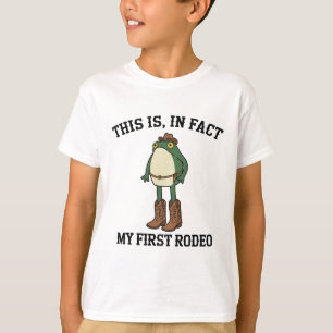T-shirt C'est En Vérité, Mon Premier Rodéo Drôle Grenouill
