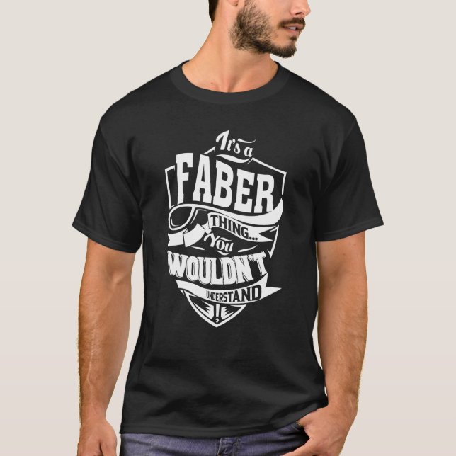T-shirt C'est FABER Thing (Devant)