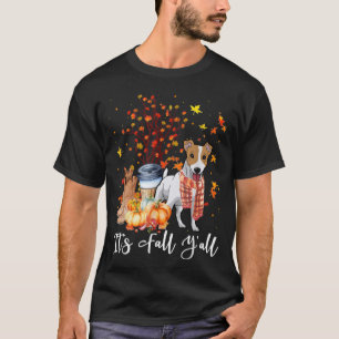 T-shirt C'est Fall Y'all Jack Russell Terrier Citrouille d