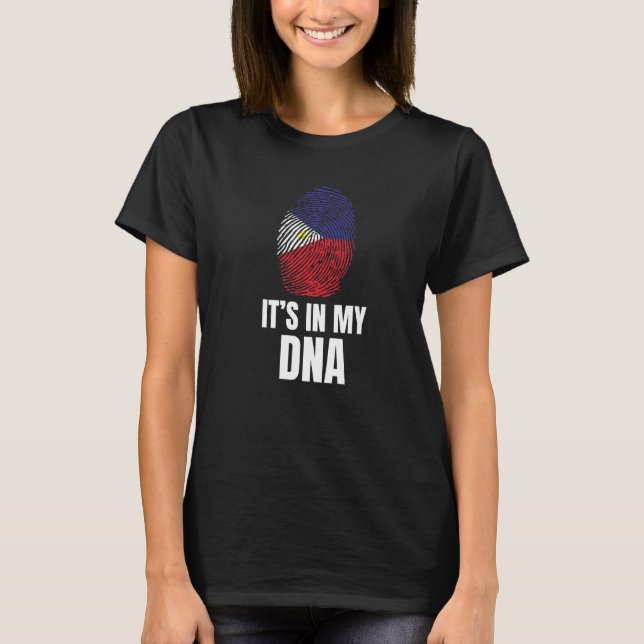 T-shirt C'Est Fier Pour Mon Adn D'Être Des Philippines (Devant)