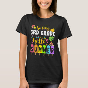 T-shirt C'est fini la 3e Bonjour l'été Dernier jour d'écol