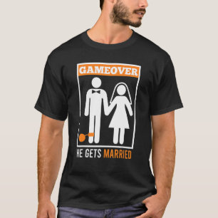 T-shirt C'est fini  mari marié enterrement de vie de garço