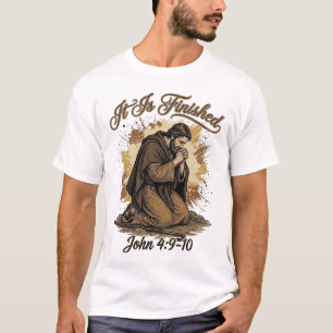 T-shirt C'est Fini Verset Biblique Chemise Chrétienne Vint