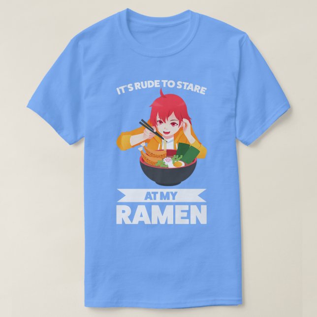 T-shirt C'est grossier de regarder My Ramen Ramen Japonais (Design devant)